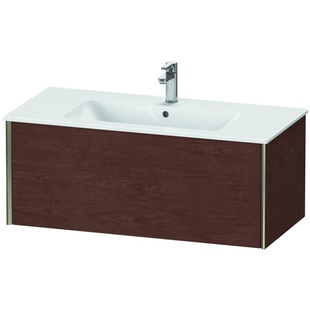 Xviu Wall-Mounted Vanity Unit American Walnut